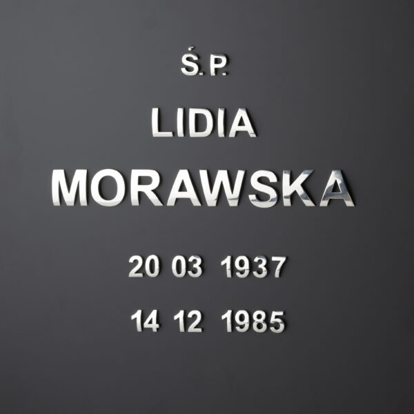 Litery wypukłe pełne